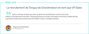 Tanguy de Grandmaison témoigne de son accompagnement par WEFY Group